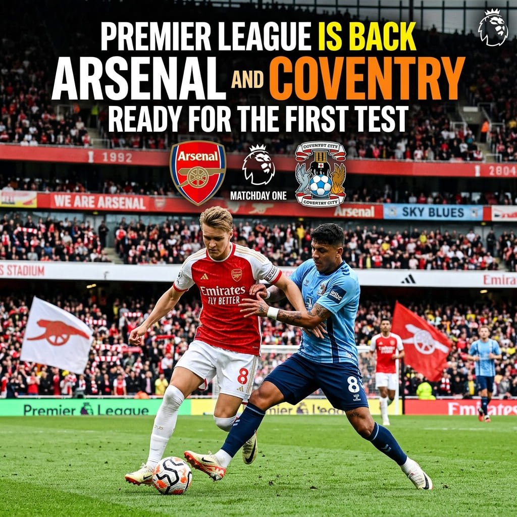 Premier League Is Back: Arsenal and Coventry Ready for the First Test