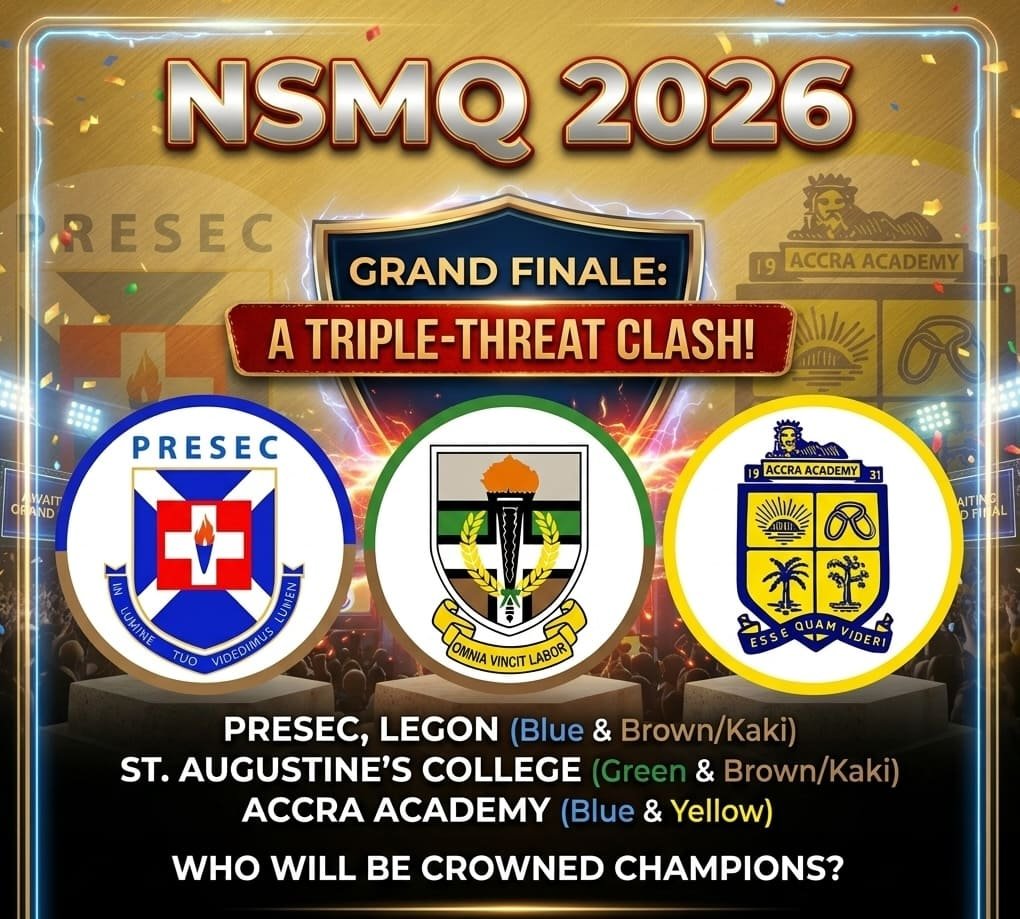 Accra Academy, AUGUSCO, and PRESEC Book Their Spots in the 2026 NSMQ Grand Finale